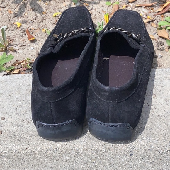 Stuart Weitzman Black Suede Driving Loafers Flats Sz 9 N - Picture 9 of 16